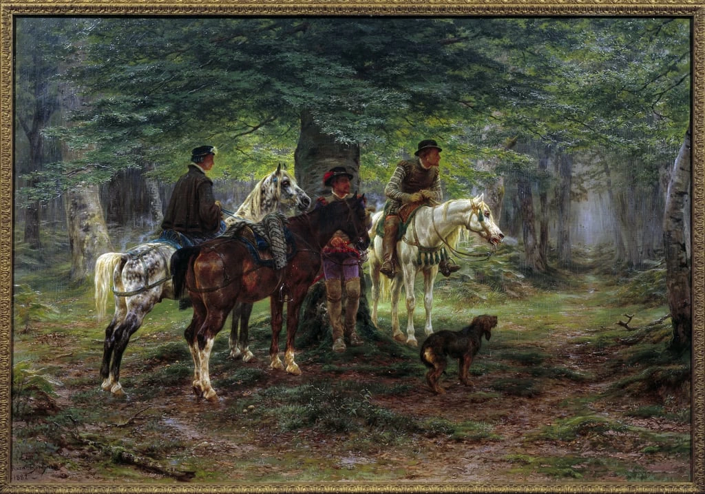 Cavalieri sorpresi da una pioggia - Museum of Fine Arts